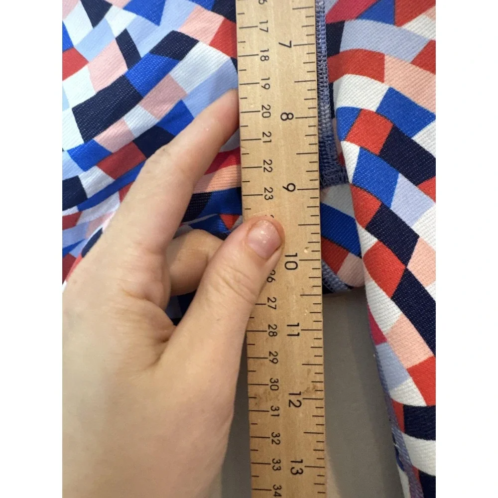 Lululemon Leggings Womens 2 Multicolor Geometric High Rise Ankle Yoga Pants